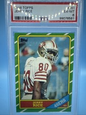 1986 Topps - Jerry Rice Rookie Card #161 (PSA 6) (RC)🐐🔥🔥