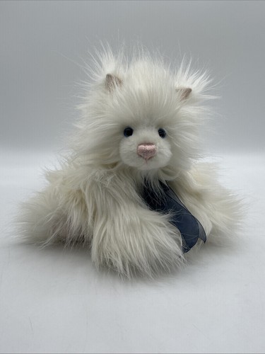 Sparkles The Cat Charlie Bears 2017 Plush * 11" w/ Blue Bow * RETIRED - Picture 22 of 22