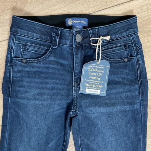 Democracy Damen Ab Solution Booty Hebe Jegging Schlankmacher Paneele Größe 4 Neu mit Etikett - Bild 2 von 9