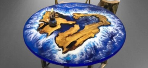 Ocean Wave Diy Epoxy table Top Resin table top Made To Order epoxy Furniture