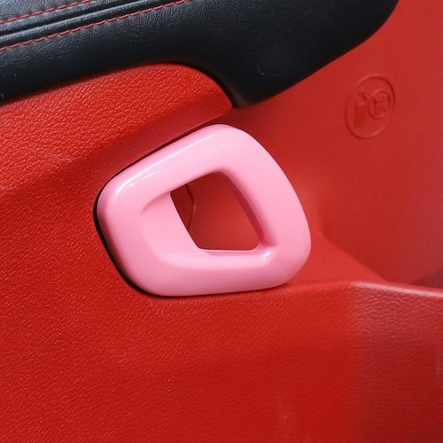 Inner Door Handle & Window Lift Switch Panel Trim for 15+ Dodge Challenger Pink - Picture 5 of 9