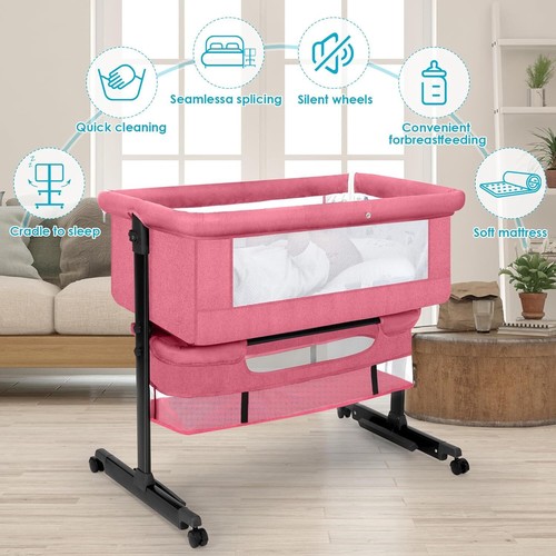 Baby Bedside Sleeper Bassinet Bed 3-in-1 Portable Crib for Newborns Side Sleep🍼 - Picture 17 of 23