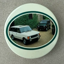 Vintage Land Rover RANGE ROVER Aluminum Tin Designed By Land Rover 6" x 2"