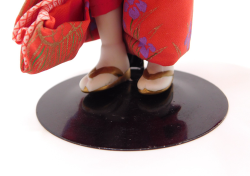 1990 Avon Fine Collection Japanese Geisha 8.5" Tall Porcelain Doll - Picture 7 of 11