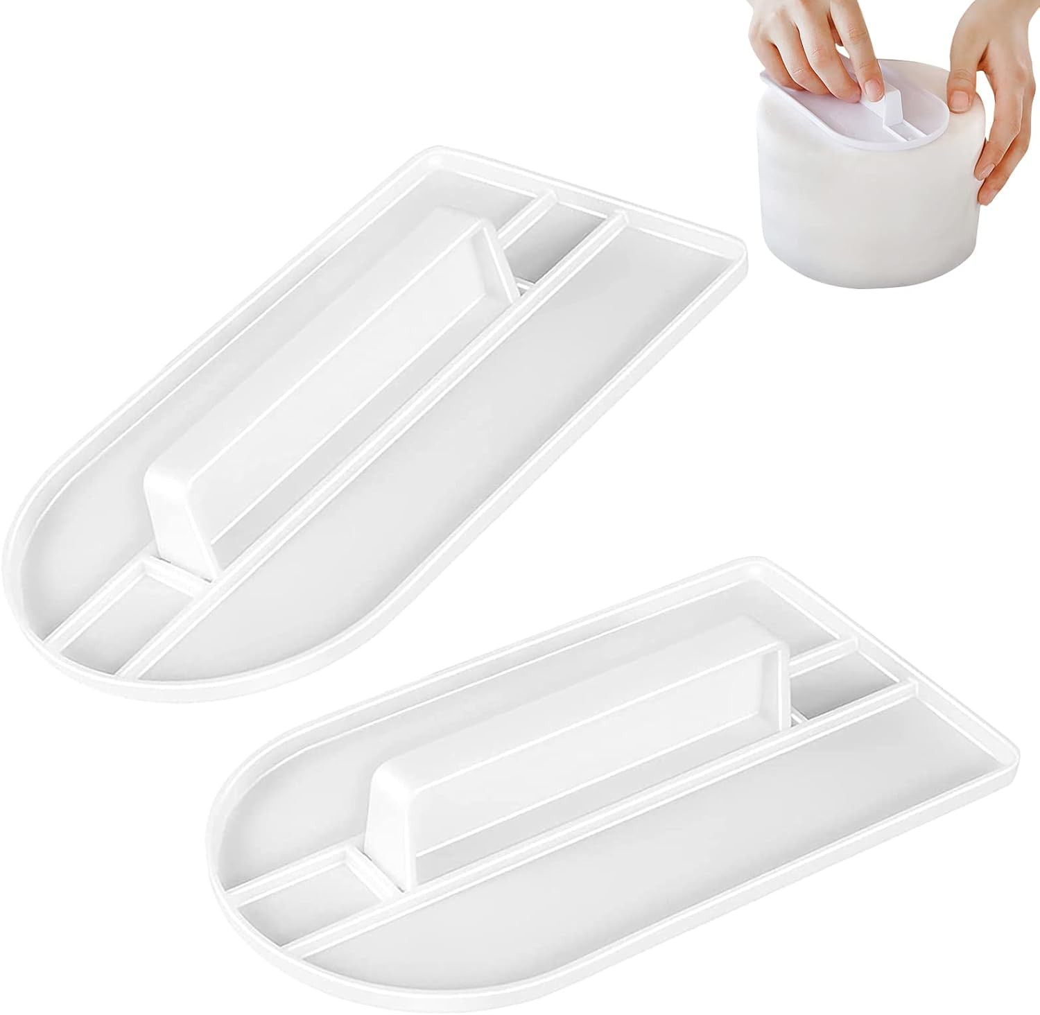 Fondant Glätter Set,Fondant Glätter Torten Zubehör,2 Stück Kanten Kuchenpolierer