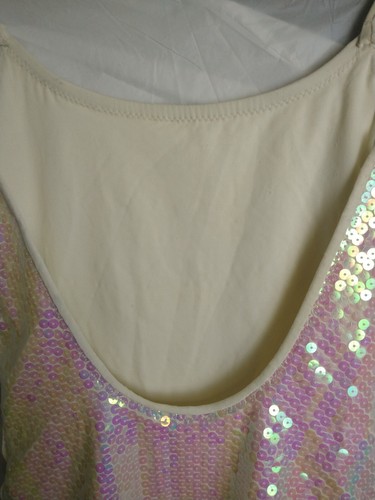 Rare Womens Deweese California One-piece Pink Sequin Bathing Suit Sz 12 Swiftie - Picture 10 of 11