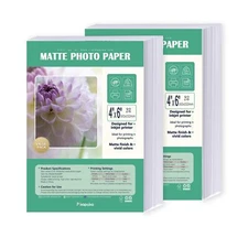 4x6 Matte Photo Paper for Inkjet Printer 200gsm/52lb Single Sided 4R Matt Pap...