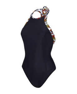 H20 Ultra à gymnastique dames Speedo Maillot bain noir pour Fizz de col haut qIgwwZtC