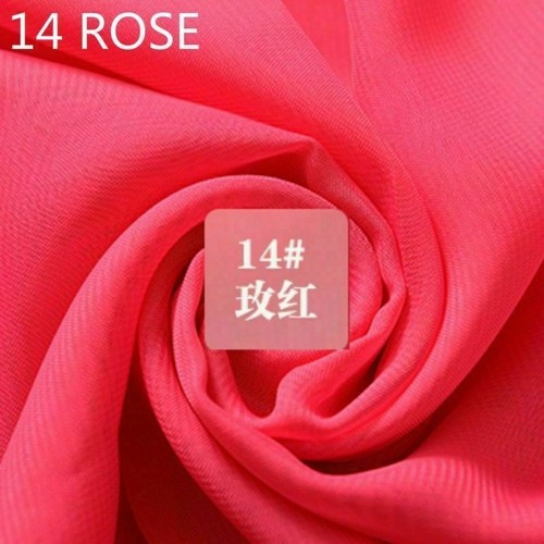 18 Farbe Chiffon Stoff DIY Material Brautkleid Craft Sheer Schlicht Solid Weiche - Bild 27 von 29