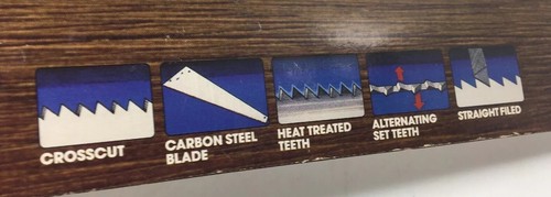 VTG Disston H-1 8 Point Crosscut Hardpoint Handsaw Carpenters Tool 26” Hardened - Picture 11 of 11