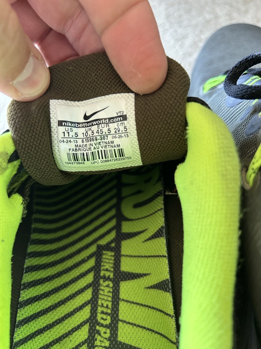 Nike Mens 11.5 lunarglide cheetah green grey reflective | eBay