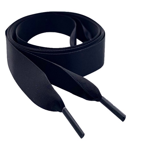 Black Round Flat Waxed Curly Elastic Trainer Boot laces long Shoelaces - Picture 127 of 132