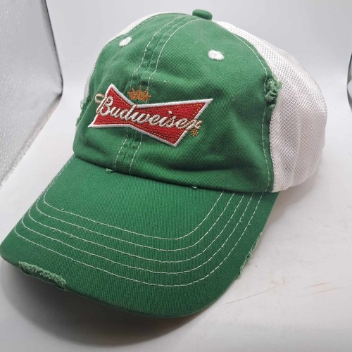 Vintage Budweiser St. Patrick's Mesh Trucker Cap Hat Green White K-Products - Picture 3 of 16