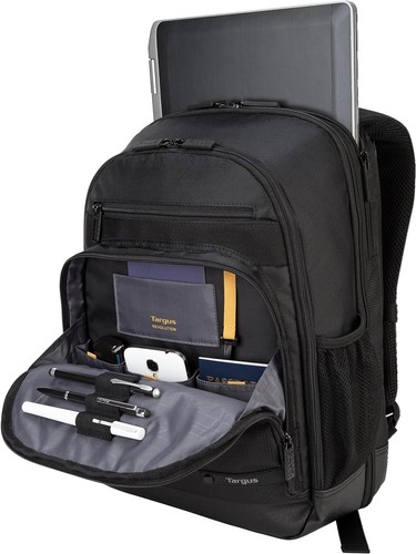 Targus Travel & TSA-Friendly Backpack w 14in Laptop Sleeve, Black, New Sealed - Picture 4 of 9