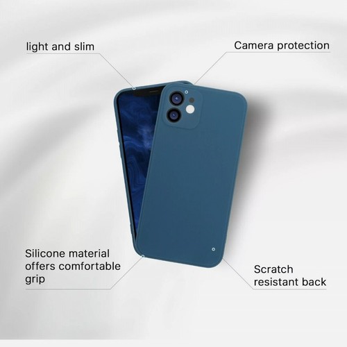 Ultra Thin Frosted Soft Silicone Phone Case For iPhone 12 / 12 Mini / 12 Pro - Picture 34 of 37