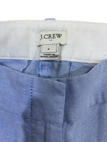 J Crew Shorts Womens 2 Light Blue Classic Oxford Casual Mid Rise 28” Waist - Picture 7 of 7