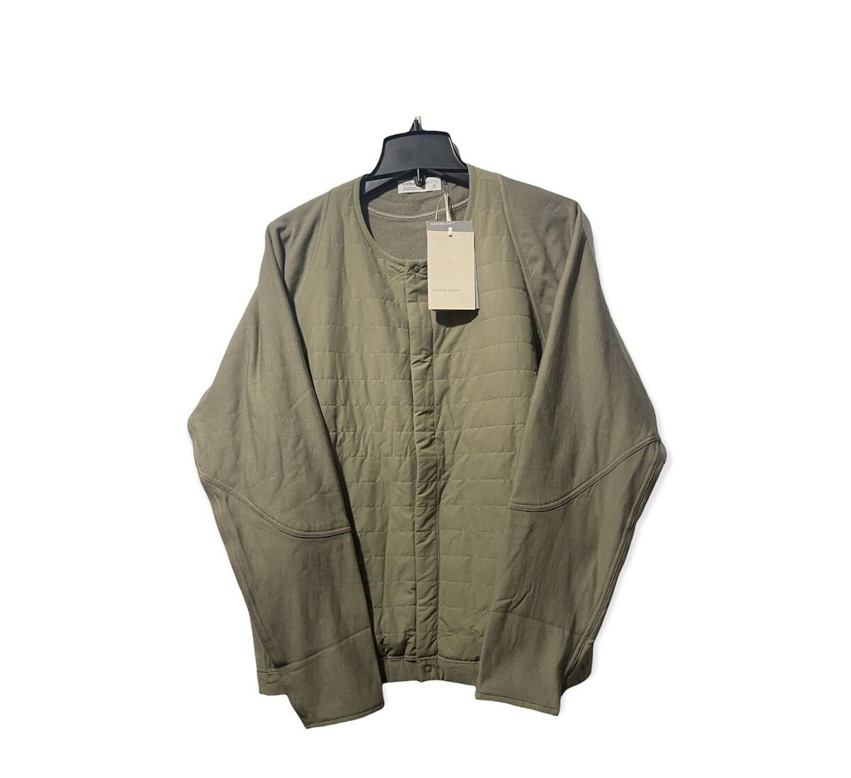 IceBreaker Real Fleece Merino Wool Hybrid Cardigan Coach IceBreaker Real Fleece Merino Wool Hybrid Cardigan Coach