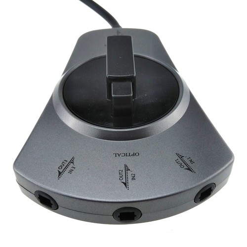 Toslink Switch Digital Optic Audio Selector Dual Way 1x3 3x1 Manual Splitter - Picture 2 of 8