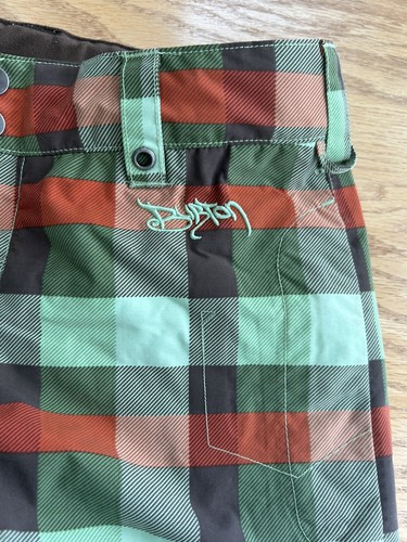 Pantalón cargo Burton Stow forrado esquí tabla de nieve tartán pantalones para mujer talla S pequeño - Imagen 7 de 9