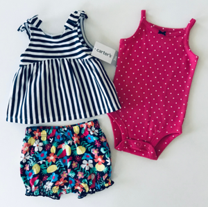 3 piece baby girl outfit