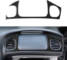 Real Carbon Fiber Copilot Air Outlet Panel Trim Cover Fits 98-04 Corvette C5