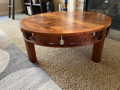 Mid Century Modern Chinese Style Mahogany Coffee Table Heritage