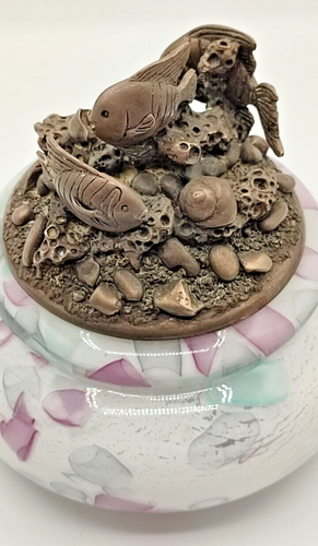 Ottaviani Scultura in argento 800 vetro artistico vintage regalo Natale - Foto 3 di 8