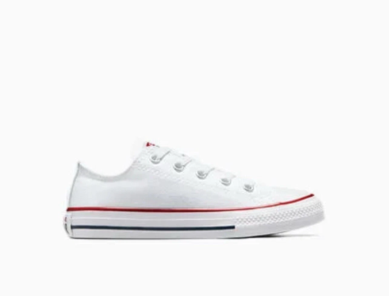 Scarpe da ginnastica basse Converse bianche per bambini con scatola