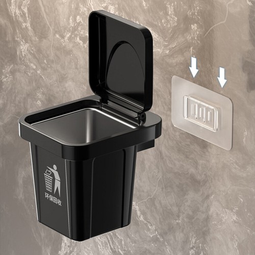 Trash Can Ashtray With Lid Bathroom Wall Hanging Ashtray Creative Decoration - Picture 11 of 23