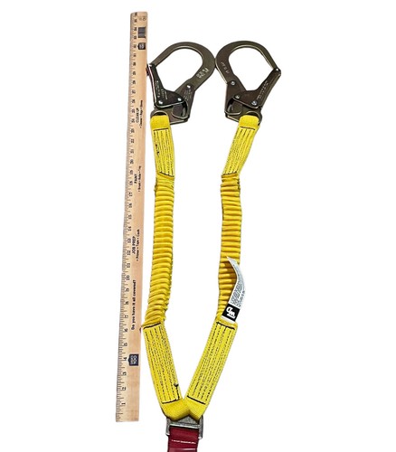 Web Devices Shock-Sorb Lanyard L126602 6Ft 310LBS Double Leg OSHA 1926.502 New - Picture 7 of 9