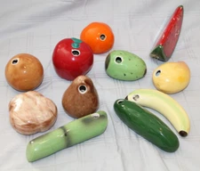 Ceramic Fruit and Vegetable ~ Lot of 11