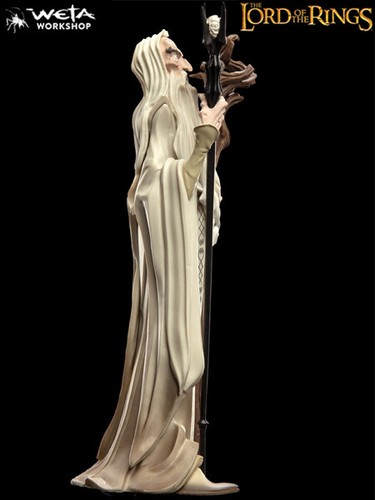 Figura Exclusiva Weta El Señor de los Anillos Mini Epics Saruman el Blanco SDCC - Imagen 4 de 5