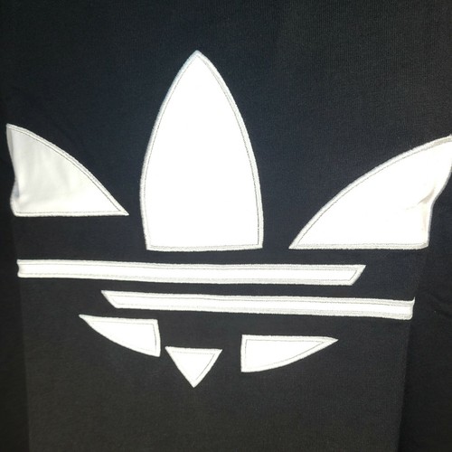 ADIDAS ORIGINAL M XXL BLACK SHATTERED TREFOIL TEE CLASSIC T-SHIRT COMFORT - Picture 4 of 8