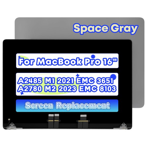 For Apple Macbook Pro 16" A2485 A2780 EMC 3651 8103 LCD Screen Display Assembly - Picture 5 of 6