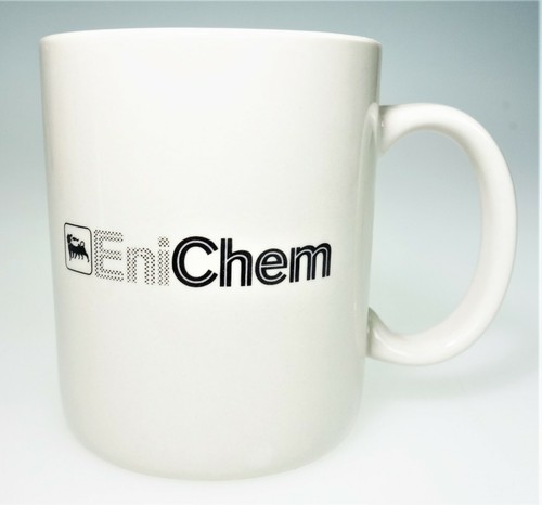 EniChem Stoneware Cup Mug Milan Italy Dow Chemical Height: 4” - Picture 2 of 4