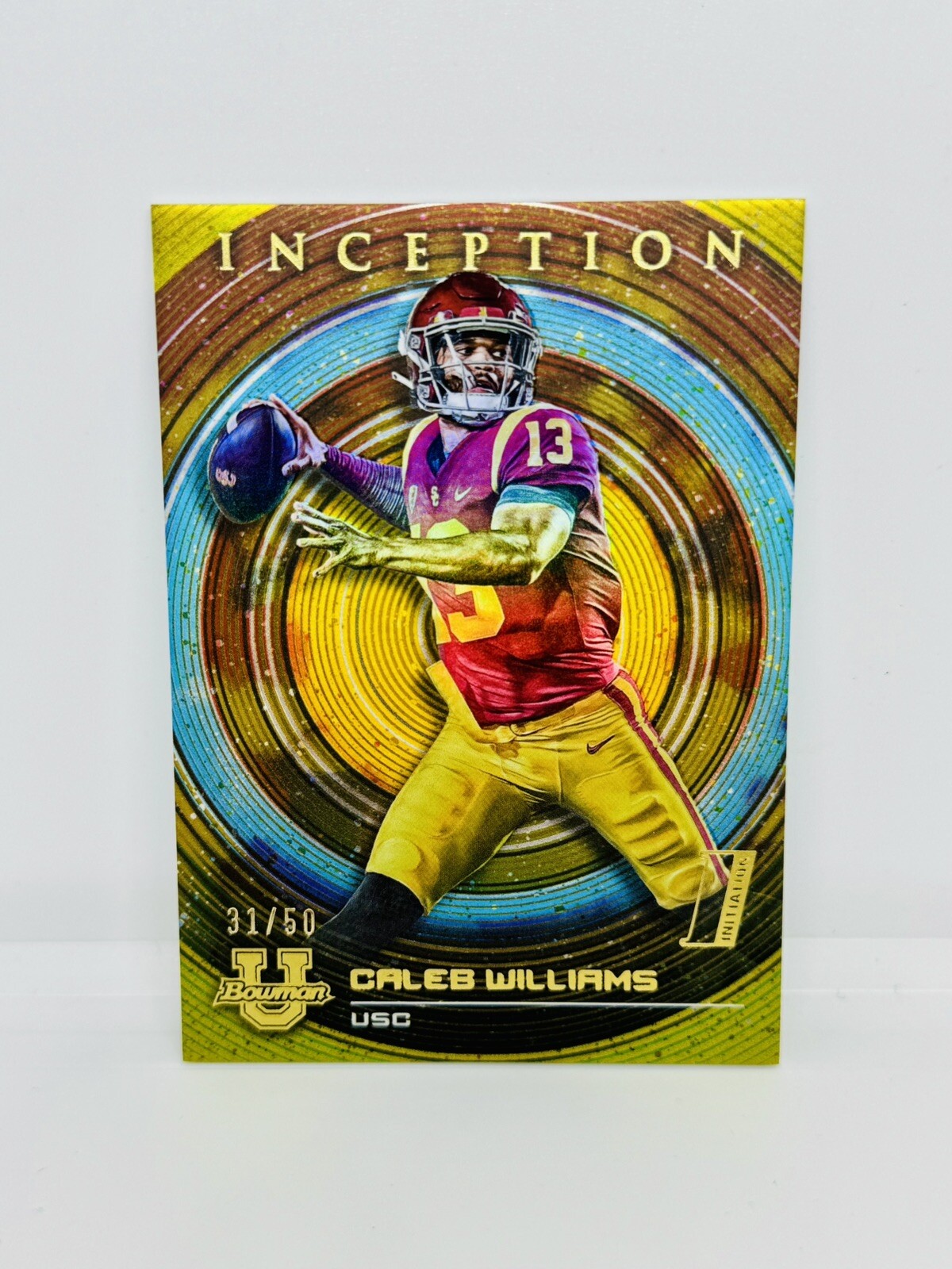 2022-23 Bowman University Inception CALEB WILLIAMS Gold V2 Foil /50 USC