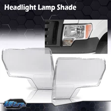 1 Pair Headlight Lens Cover Left & Right Clear Fit For 2009-2014 Ford F150 F-150