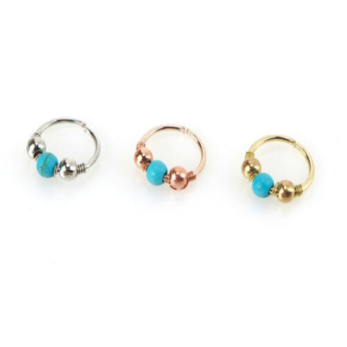 Nose Ring Nose Lip Hoop With Ball Cartilage Tragus Ear Piercing - Picture 8 of 14