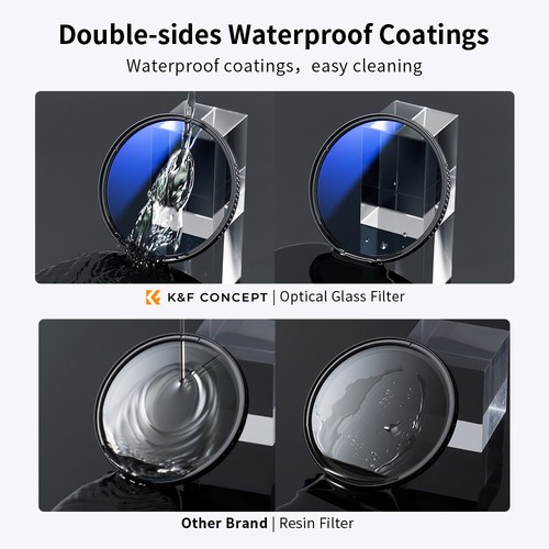K&F Concept MCUV+CPL+ND4 Lens Filter Kit + Filter Bag + 3Pcs Cleaning Cloth - Picture 56 of 140