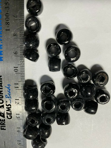Large Hole Crow Beads and Roller Beads 9mm 7mm 5mm - Picture 10 of 96