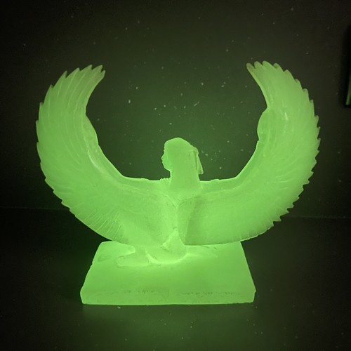 Ägyptische geflügelte Göttin Isis Glow Dark Heilung Magie Kraft Trauer Auferstehung - Bild 19 von 19
