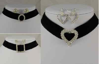 1950s Diamanté Parure: Choker Necklace Earclips For Sale At - Foto 9