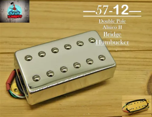 G.M. 57-12 Alnico II Chrome Humbucker Bridge(4-wire) for Gibson Epiphone®