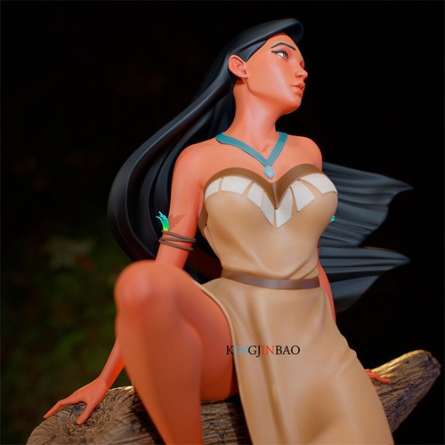 3D Print 1/6 Scale Pocahontas Unpainted Resin Unassembled Statue Figure H30cm - Picture 6 of 8