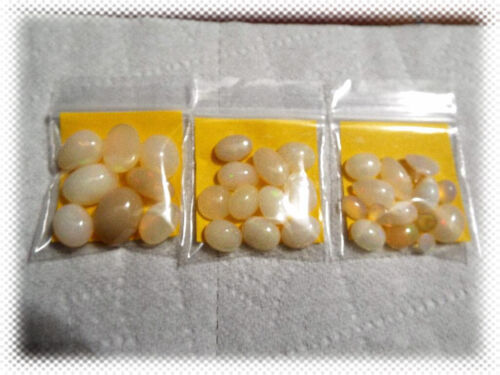 74cts/tgw-- 32 WELO ETHIOPIAN OPAL GEMSTONE CABOCHONS LOT - Picture 5 of 5