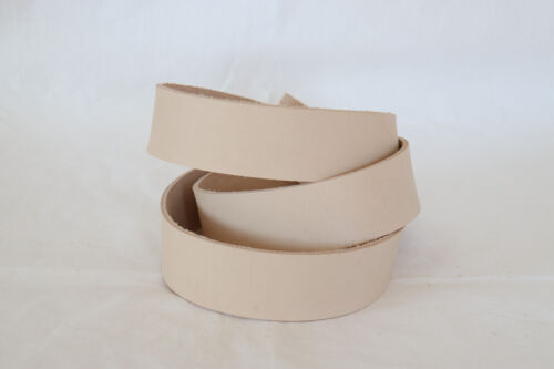 vegetable tanned leather strap cow hide 56" x 1" strip project belt collar tool - Picture 3 of 6