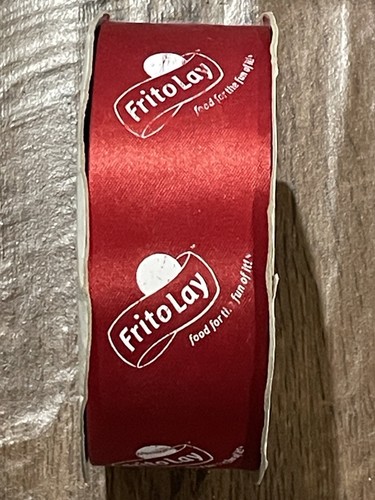 2 inch 100 Yd Frito Lays Red Satin Ribbon Satin Fabric Ribbon Designer Dispatch  - Picture 1 of 5
