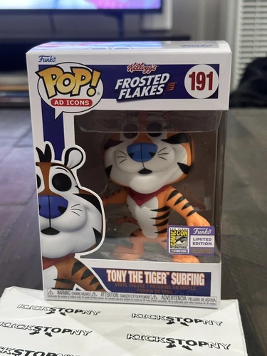 SDCC 2023 IN HAND EXCLUSIVE OFFICIAL STICKER Funko Pop Surfing Tony the Tiger