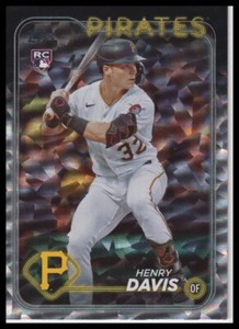 2024 Topps #295 Henry Davis Silver Crackle Foil Rookie RC