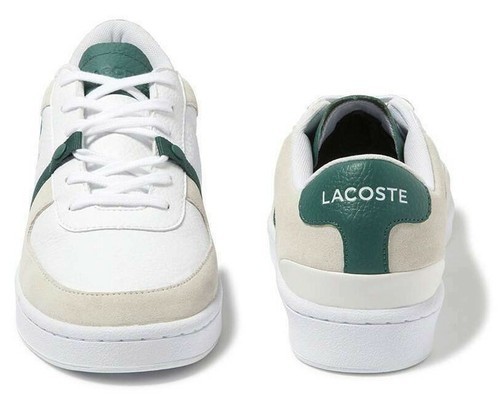 Men Lacoste Splitstep Leather Casual Sneakers New White Black Fashion Trainers - Picture 9 of 16